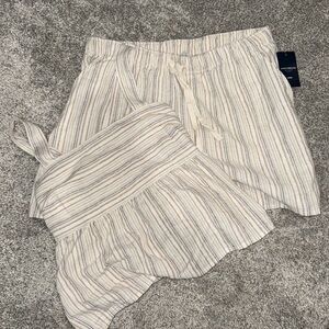 Striped Beige Loungewear Set